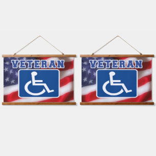 Gehandicapte Veteran USA Hangend Wandkleed