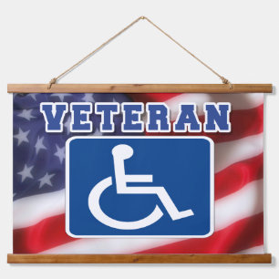 Gehandicapte Veteran USA Hangend Wandkleed