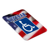 Gehandicapte Veteran USA Magneet (Rechterzijde)