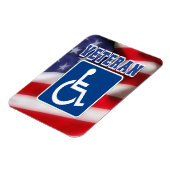 Gehandicapte Veteran USA Magneet (Linkerzijde)