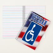 Gehandicapte Veteran USA Notitieboek (Binnen)