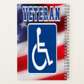 Gehandicapte Veteran USA Notitieboek (Achterkant)
