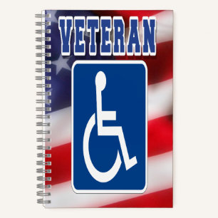 Gehandicapte Veteran USA Notitieboek