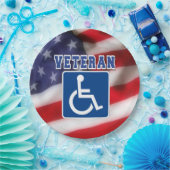 Gehandicapte Veteran USA Papieren Bordje (Feest)