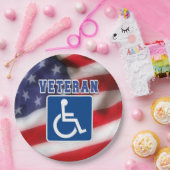 Gehandicapte Veteran USA Papieren Bordje (Feest)