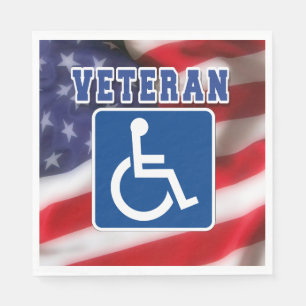 Gehandicapte Veteran USA Servet