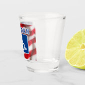 Gehandicapte Veteran USA Shot Glas (Rechts)
