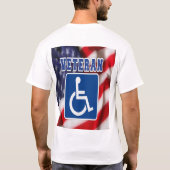 Gehandicapte Veteran USA T-shirt (Achterkant)