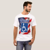 Gehandicapte Veteran USA T-shirt (Voorkant volledig)