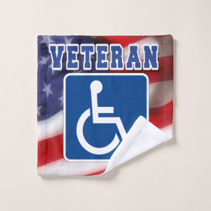 Gehandicapte Veteran USA Washandje