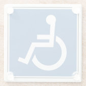 Gehandicapte Vierkante Papier Onderzetter (Achterkant)