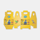 Gehandicapte vliegsuperheld rolstoel Fun Birthday Bedankdoosjes (Uitgevouwen)