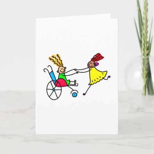 Gehandicapte vrienden kaart (Voorkant)