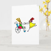 Gehandicapte vrienden kaart (Gele Bloem)