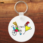 Gehandicapte vrienden sleutelhanger (Voorkant)