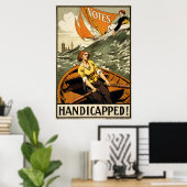 Gehandicapte  woestenpropaganda poster (Thuiskantoor)