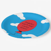 Gehandicapten en vertrouwen: blauw papieren bordje (Gekanteld)