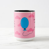 Gehandicapten en vertrouwen: roze tweekleurige koffiemok (Center)