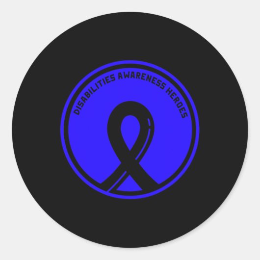 Gehandicapten Ik zie de mogelijkheden op het werk Ronde Sticker (Voorkant)