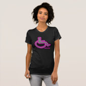 Gehandicapten in retroroze T-shirt voor vrouwen (Voorkant volledig)