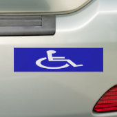 Gehandicapten met een handicap bumpersticker (Op auto)