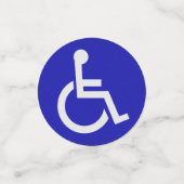 Gehandicapten met een handicap confetti (Kleine voorkant)