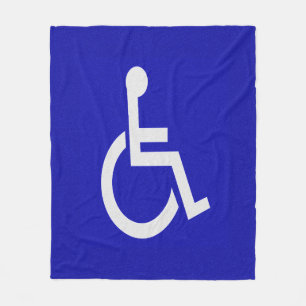 Gehandicapten met een handicap fleece deken