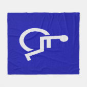 Gehandicapten met een handicap fleece deken (Voorkant (Horizontaal))