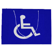Gehandicapten met een handicap groot cadeauzakje (Achterkant)
