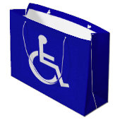 Gehandicapten met een handicap groot cadeauzakje (Achterkant Gekanteld)