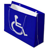 Gehandicapten met een handicap groot cadeauzakje (Voorkant Gekanteld)
