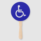 Gehandicapten met een handicap handwaaier (Voorkant)