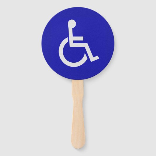 Gehandicapten met een handicap handwaaier (Voorkant)