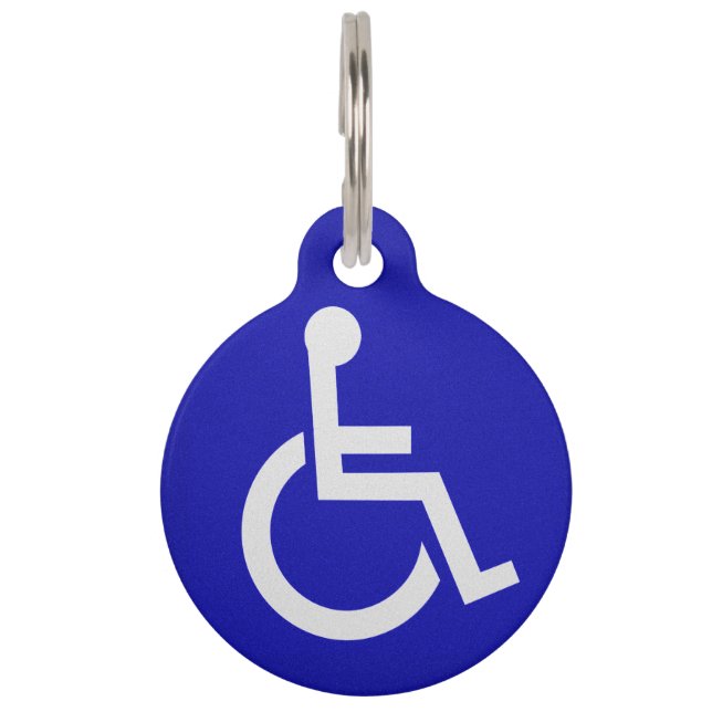 Gehandicapten met een handicap huisdierpenning (Voorkant)