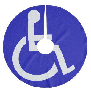 Gehandicapten met een handicap kerstboom rok