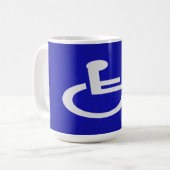 Gehandicapten met een handicap koffiemok (Voorkant links)