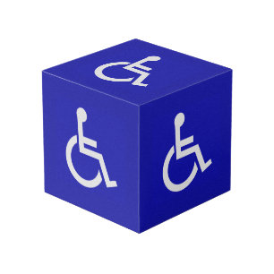 Gehandicapten met een handicap kubus