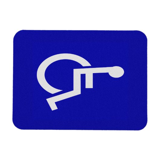 Gehandicapten met een handicap magneet (Horizontaal)