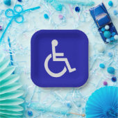 Gehandicapten met een handicap papieren bordje (Feest)