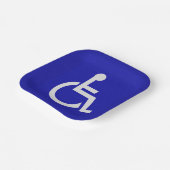 Gehandicapten met een handicap papieren bordje (Gebogen)