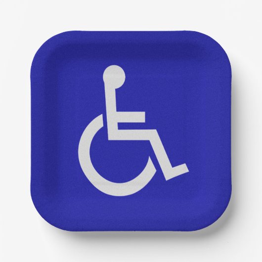 Gehandicapten met een handicap papieren bordje (Voorkant)