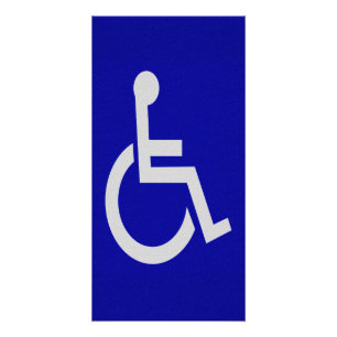 Gehandicapten met een handicap perfect poster