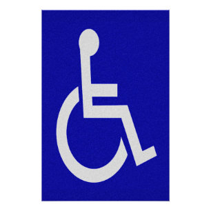 Gehandicapten met een handicap perfect poster