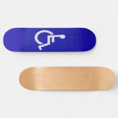 Gehandicapten met een handicap persoonlijk skateboard (Horizontaal)
