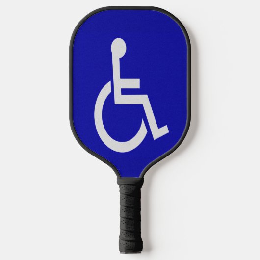 Gehandicapten met een handicap pickleball paddle (Voorkant)