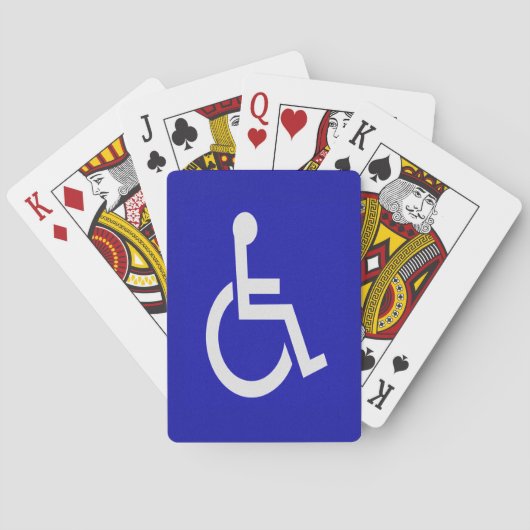 Gehandicapten met een handicap pokerkaarten (Achterkant)