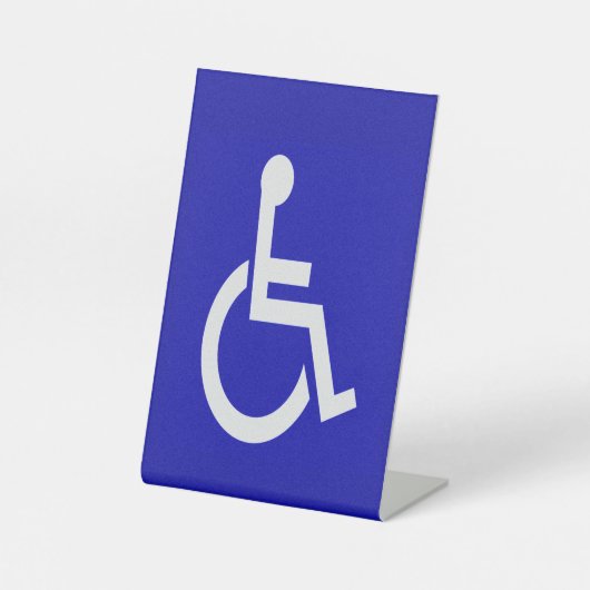 Gehandicapten met een handicap reclamebord met voetstuk (Voorkant)