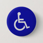 Gehandicapten met een handicap ronde button 5,7 cm (Voorkant)
