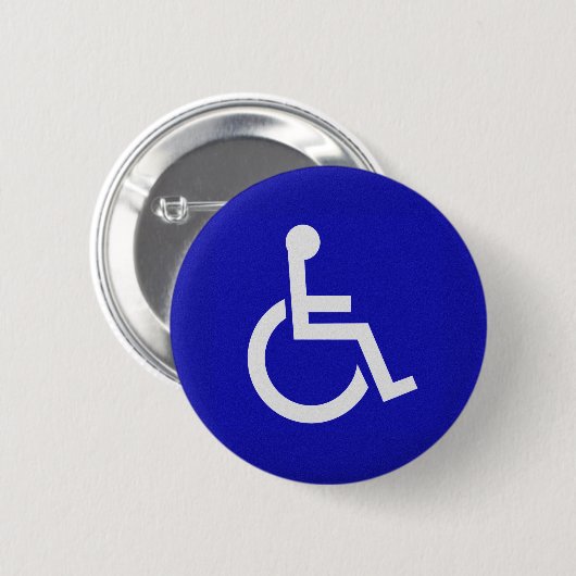 Gehandicapten met een handicap ronde button 5,7 cm (Voorkant /achterkant)