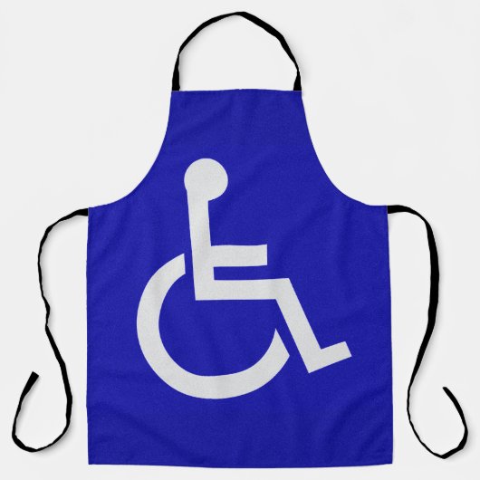 Gehandicapten met een handicap schort (Voorkant)